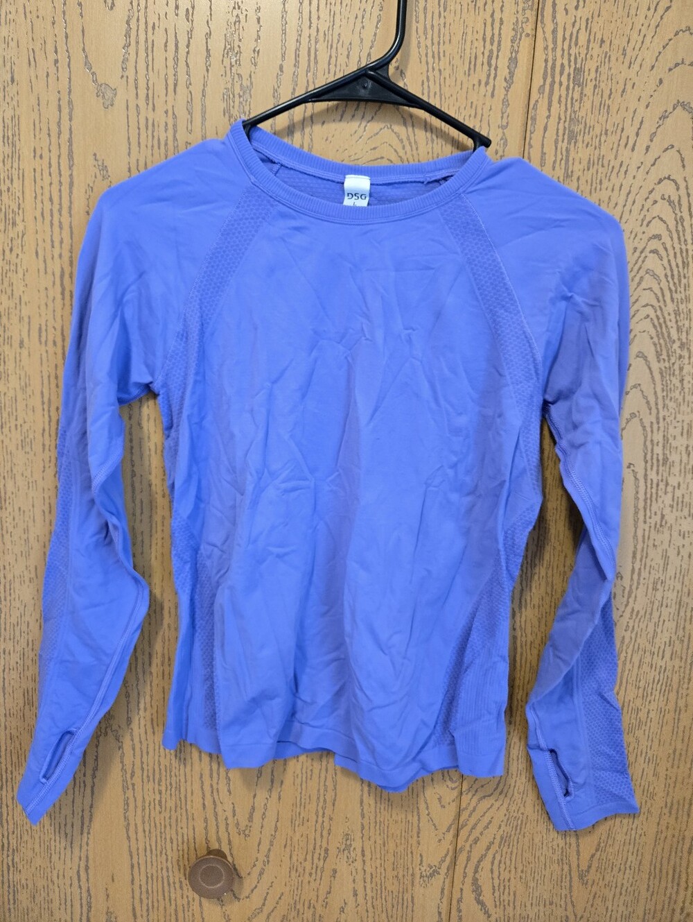 Girl's Long-Sleeve Performance Top in Purple